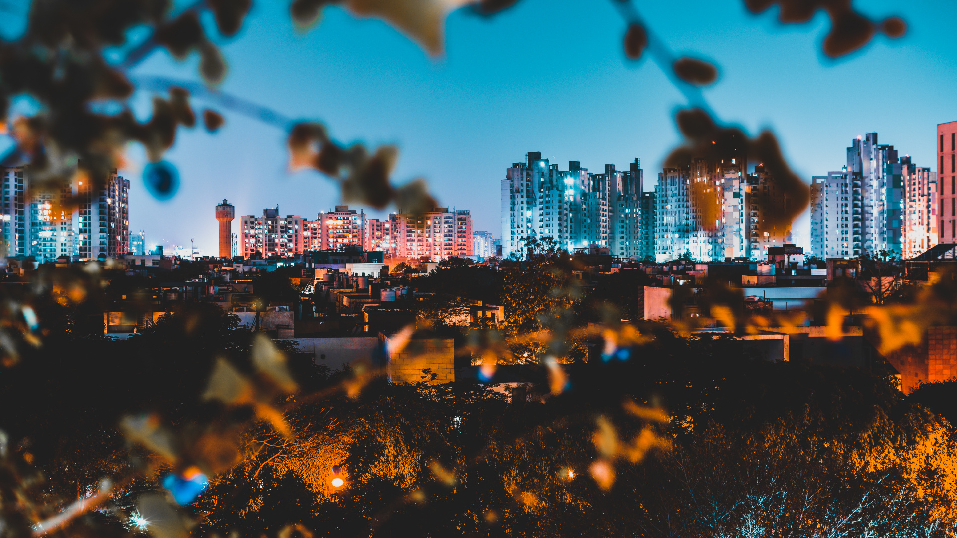 天空, 光, 建筑, 人类住区, 城市景观 壁纸 1920x1080 允许