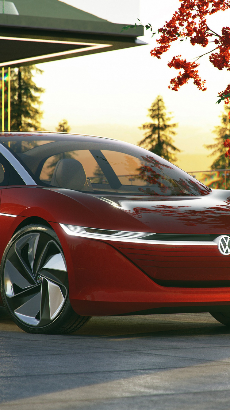Volkswagen Ganz Elektrisch, Volkswagen id 4, Volkswagen id 3, Volkswagen id Vizzion, Volkswagen. Wallpaper in 750x1334 Resolution