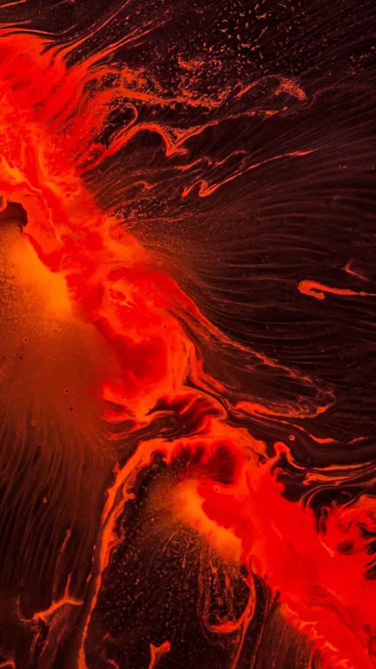 LineageOS, Android, Android Oreo, Sistema Operativo, Rojo. Wallpaper in 750x1334 Resolution