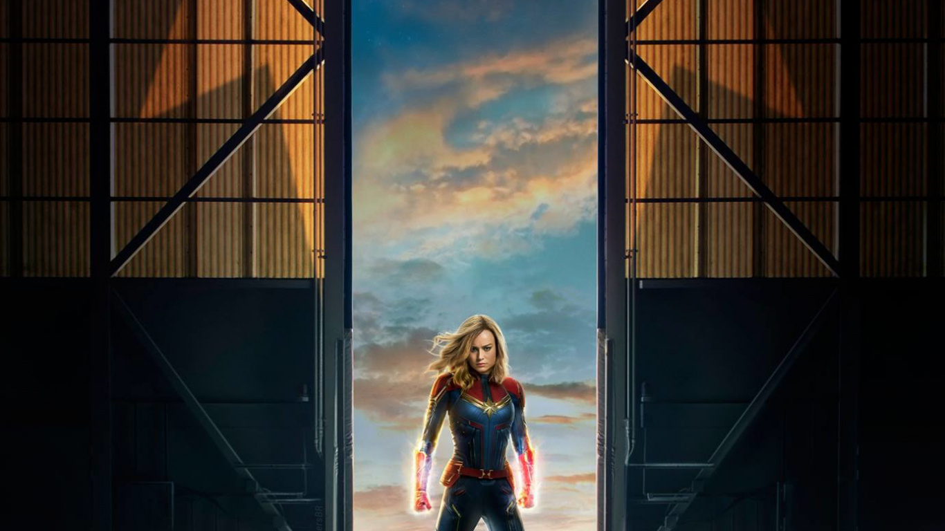 Banpo Haang Park, Brie Larson, Captain Marvel, Carol Danvers, Marvel Studios. Wallpaper in 1366x768 Resolution