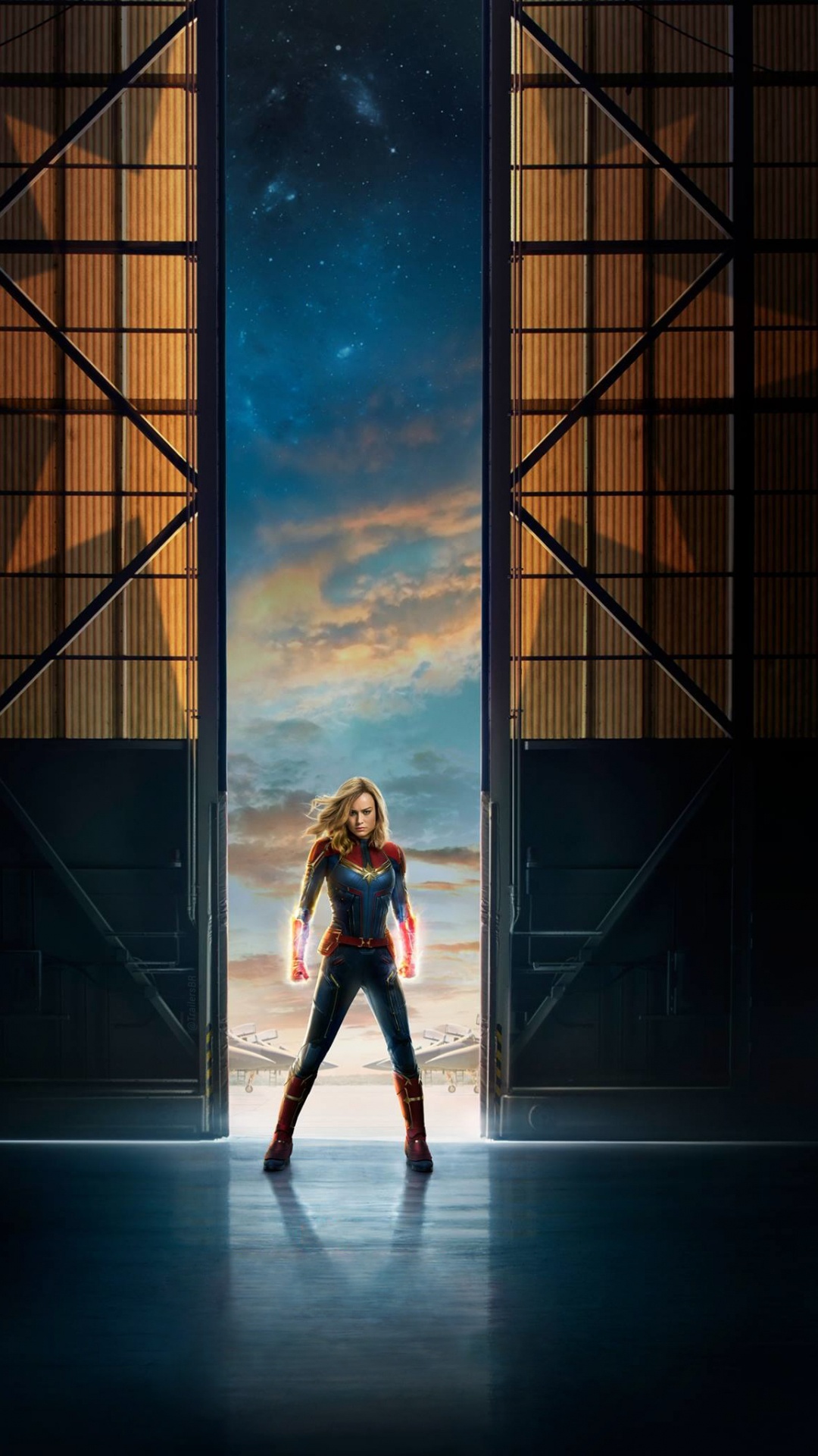Parque Banpo Haang, Brie Larson, El Capitán Marvel, Carol Danvers, Marvel Studios. Wallpaper in 1080x1920 Resolution