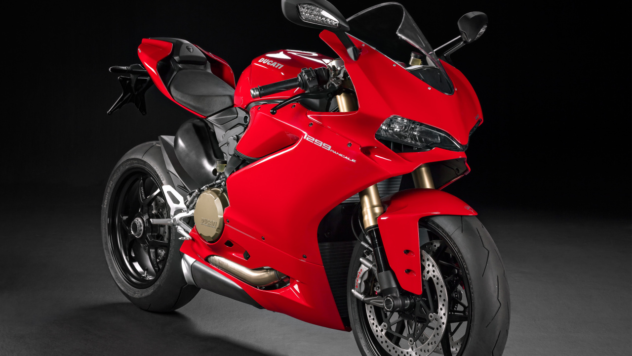 Red and Black Sports Bike. Wallpaper in 1280x720 Resolution