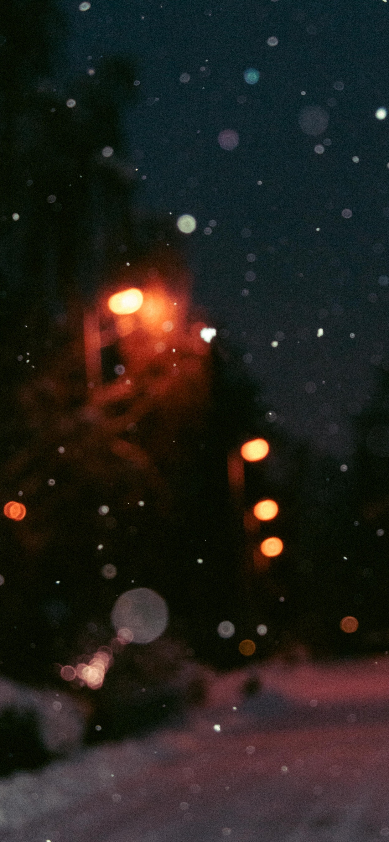 气氛, 冬天, 午夜, 空间, 降水 壁纸 1242x2688 允许