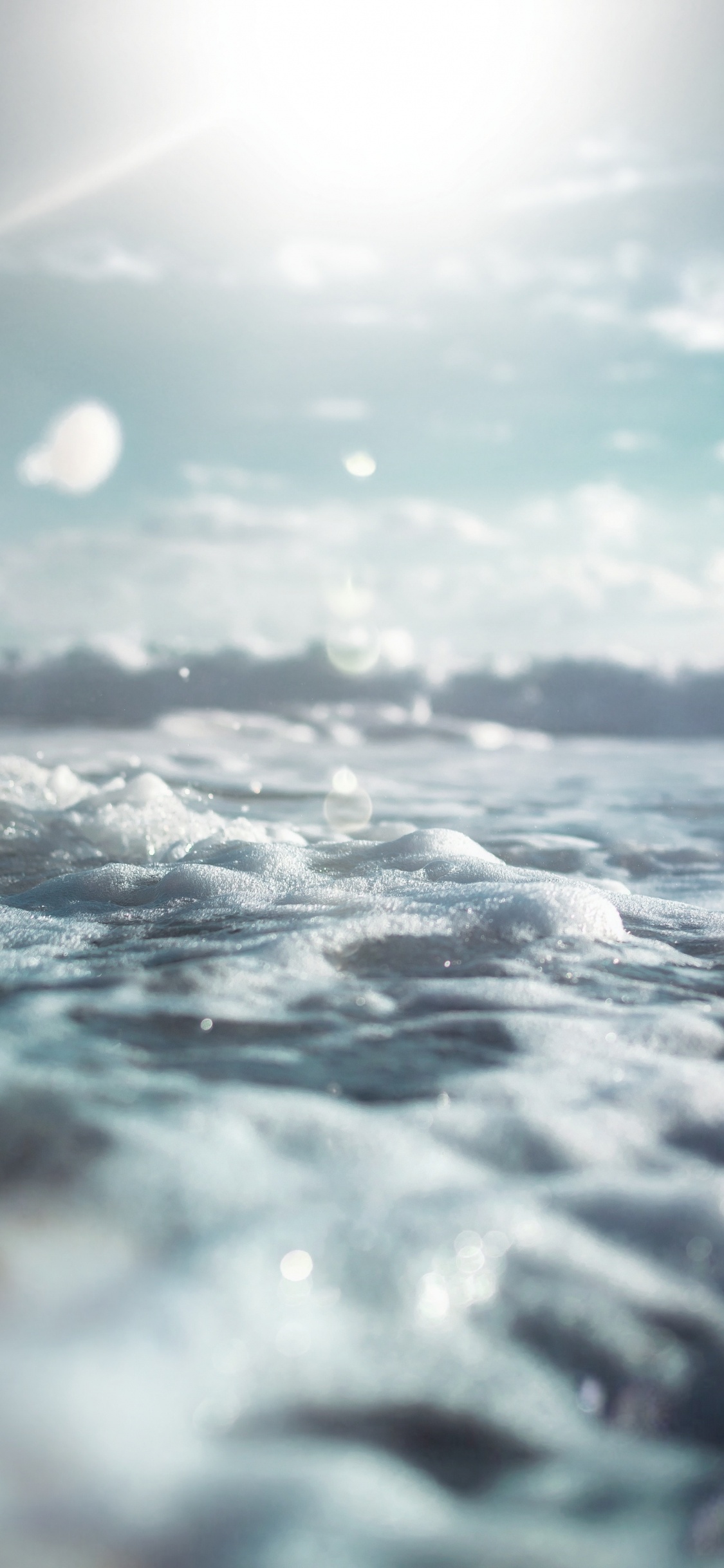 Wasser, Meer, Ozean, Cloud, Welle. Wallpaper in 1125x2436 Resolution