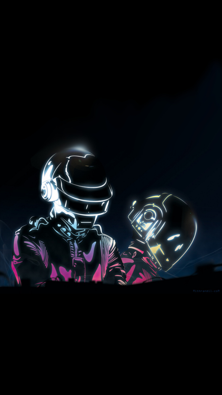 Dummes Punk-Design, Daft Punk, Digital Liebe, Automotive Lighting, Kunst. Wallpaper in 750x1334 Resolution