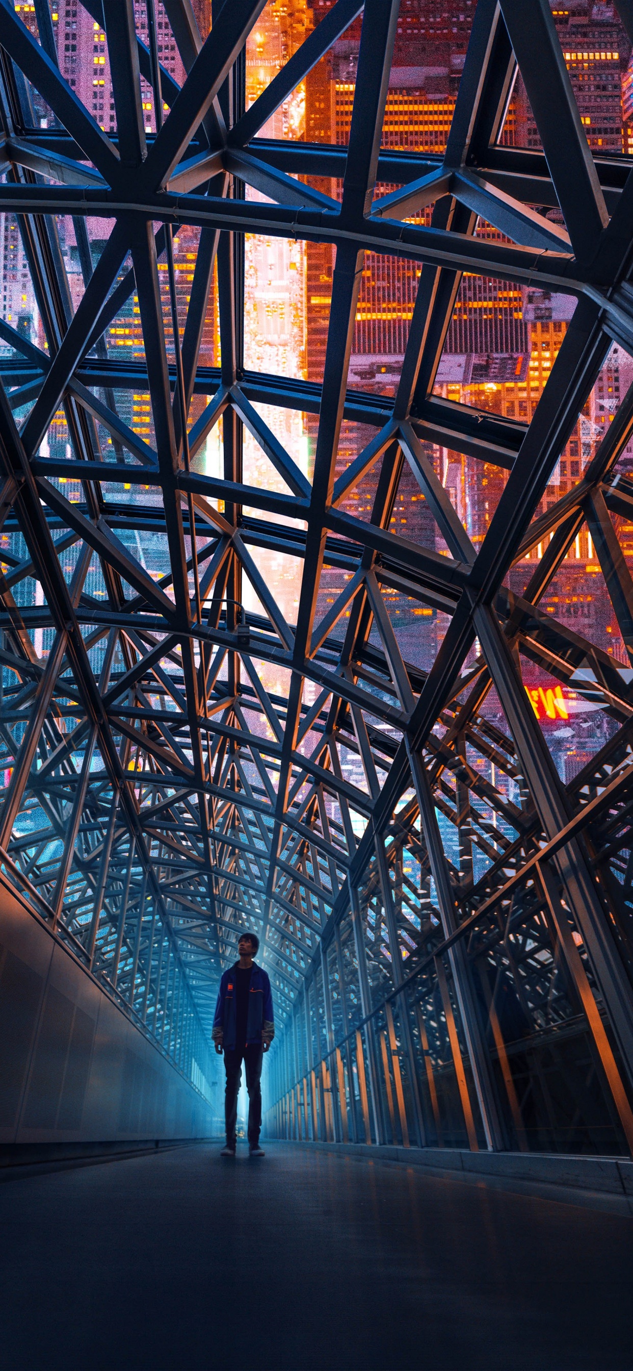 Wahrzeichen, Licht, Infrastruktur, Dreieck, Gebäude. Wallpaper in 1242x2688 Resolution