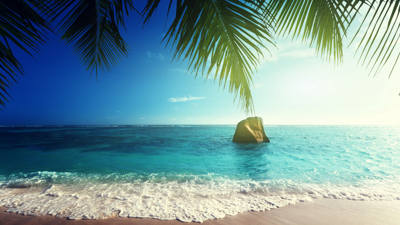 Brown Beach Hat on Beach During Daytime. Wallpaper in 1280x720 Resolution