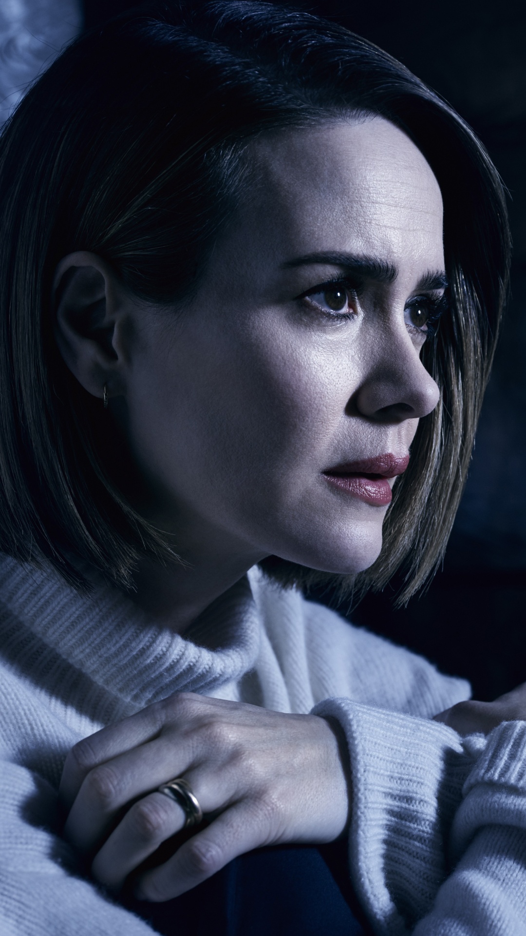 美国的恐怖故事, 电影, 电视, 虚构的人物, 黑色和白色的 壁纸 1080x1920 允许