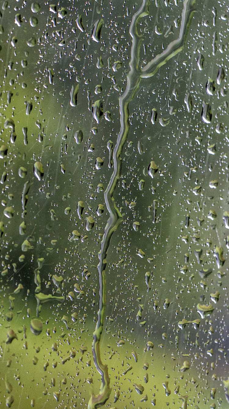 Gouttes D'eau Sur la Vitre. Wallpaper in 750x1334 Resolution