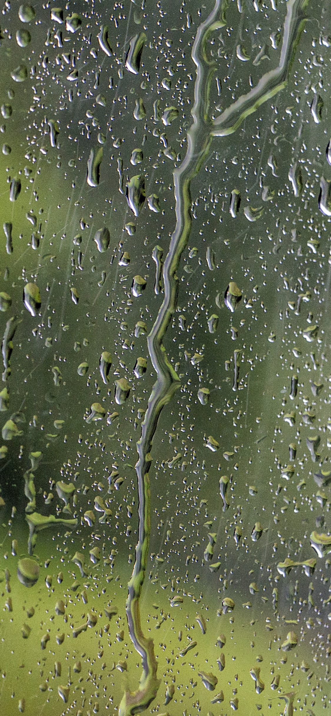 Gotas de Agua en la Ventana de Vidrio. Wallpaper in 1125x2436 Resolution