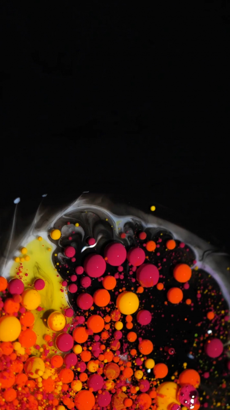 Couronne de Melbourne, Liquid, Pétale, Art, Cercle. Wallpaper in 750x1334 Resolution