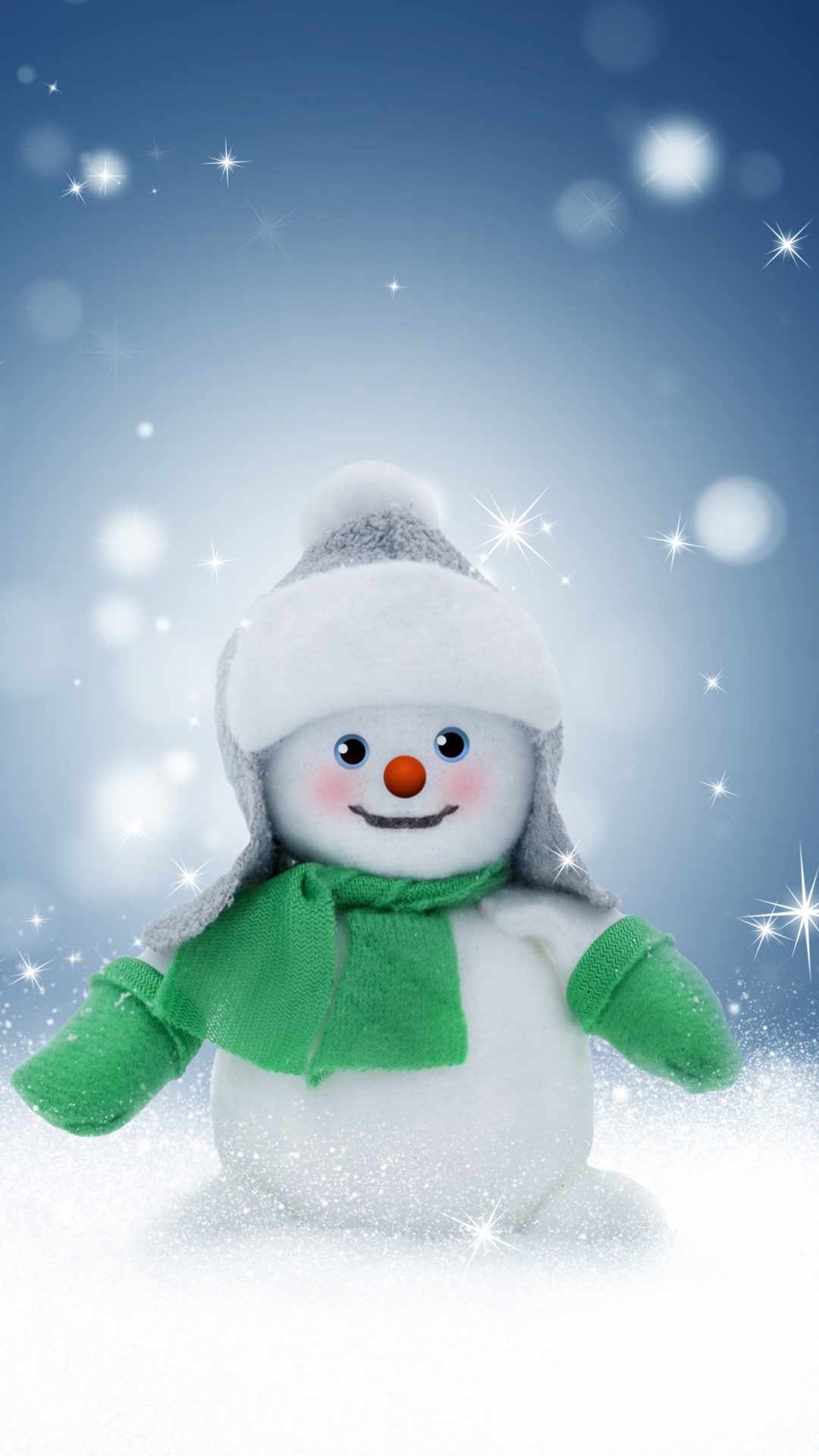 Christmas Day, Snow, Winter, Snowman, Playing in The Snow. Wallpaper in 1080x1920 Resolution