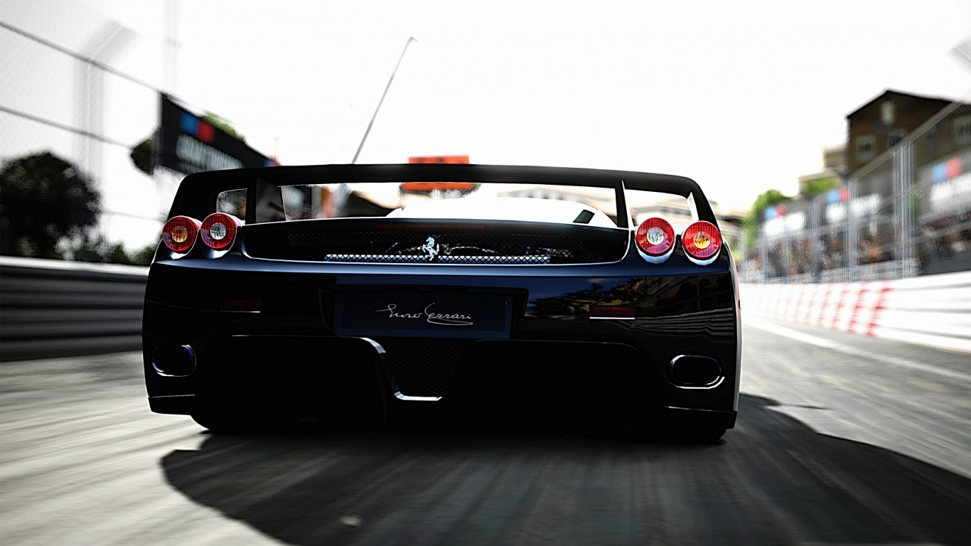 Porsche 911 Azul en la Carretera. Wallpaper in 1366x768 Resolution