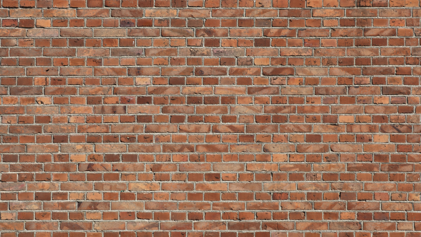Brown and White Brick Wall. Wallpaper in 1366x768 Resolution