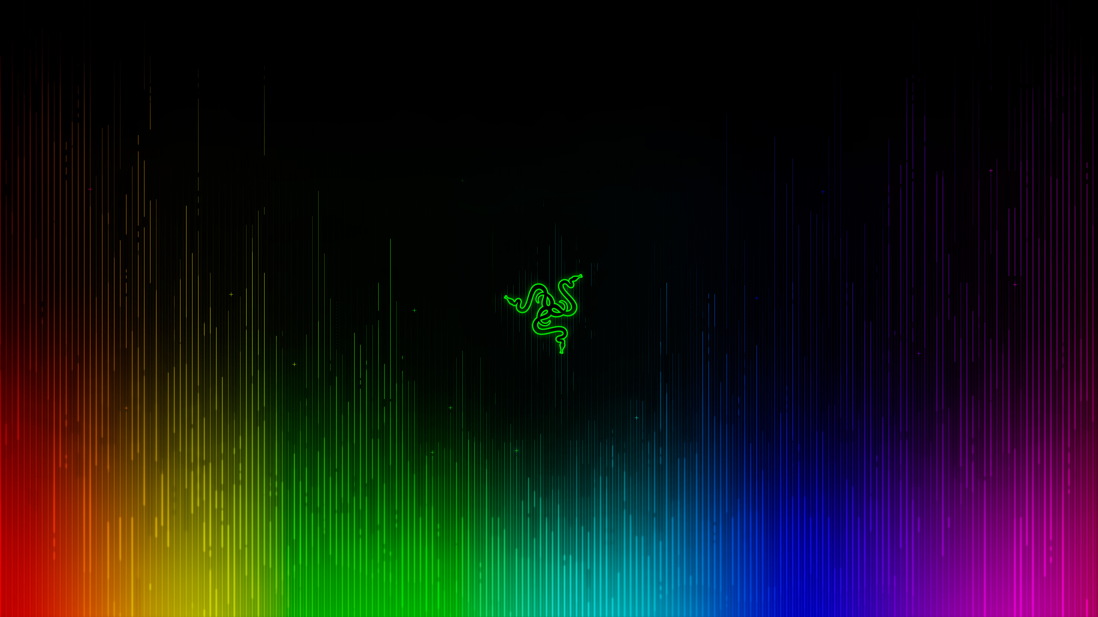 Purple and Green Light Illustration. Wallpaper in 3840x2160 Resolution