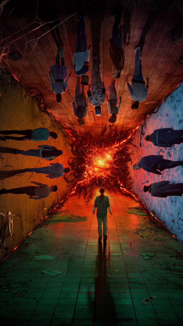 Stranger Things 4 Poster, Stranger Things, Millie Bobby Brown, Eleven, Poster. Wallpaper in 750x1334 Resolution