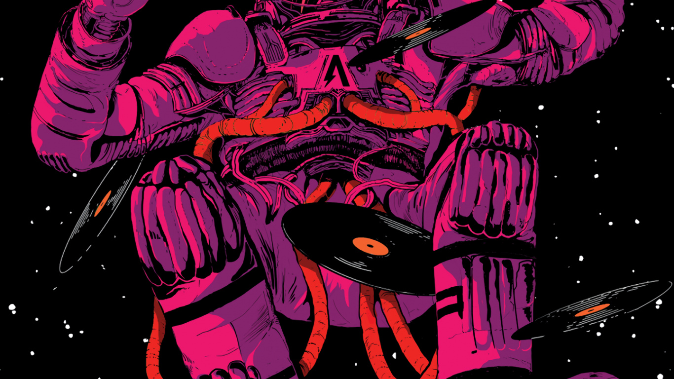 Illustration, Post-punk, Café Cinéma, Art, Nouvelle Vague. Wallpaper in 1366x768 Resolution