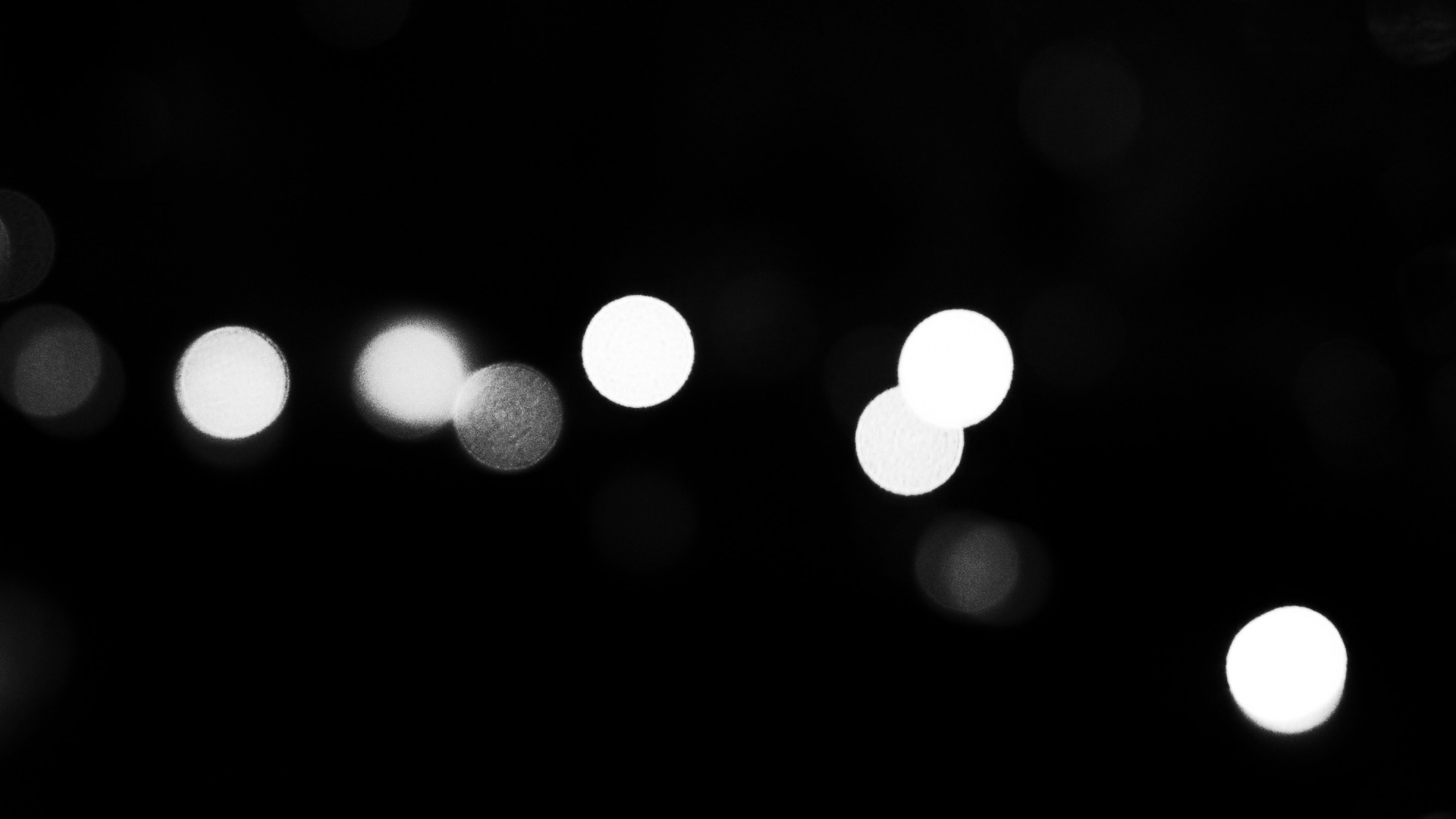 Lumières Bokeh Blanches et Noires. Wallpaper in 1920x1080 Resolution