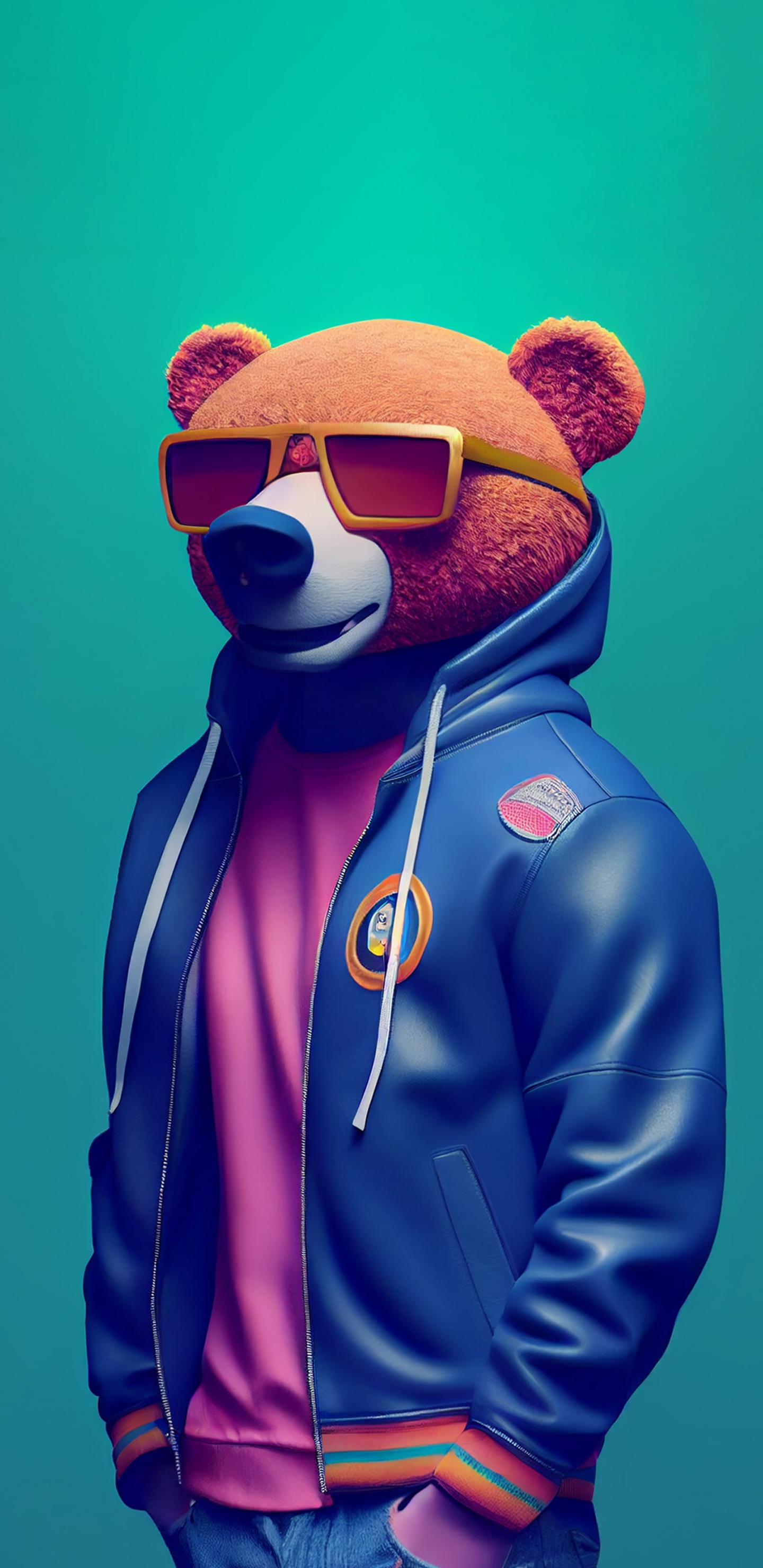 Azure, Lunettes, Purple, Manche, Geste. Wallpaper in 1440x2960 Resolution