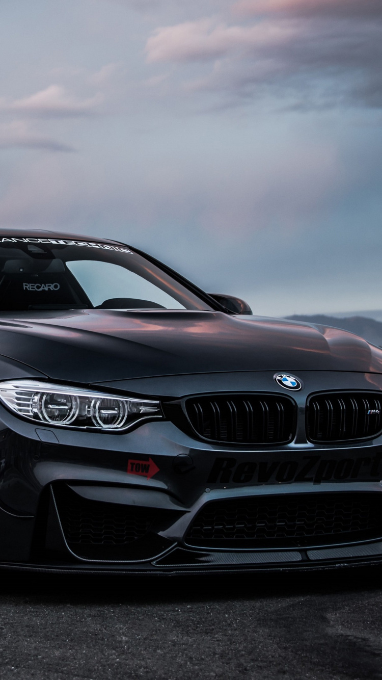 Negro Bmw m 3 Coupe. Wallpaper in 750x1334 Resolution