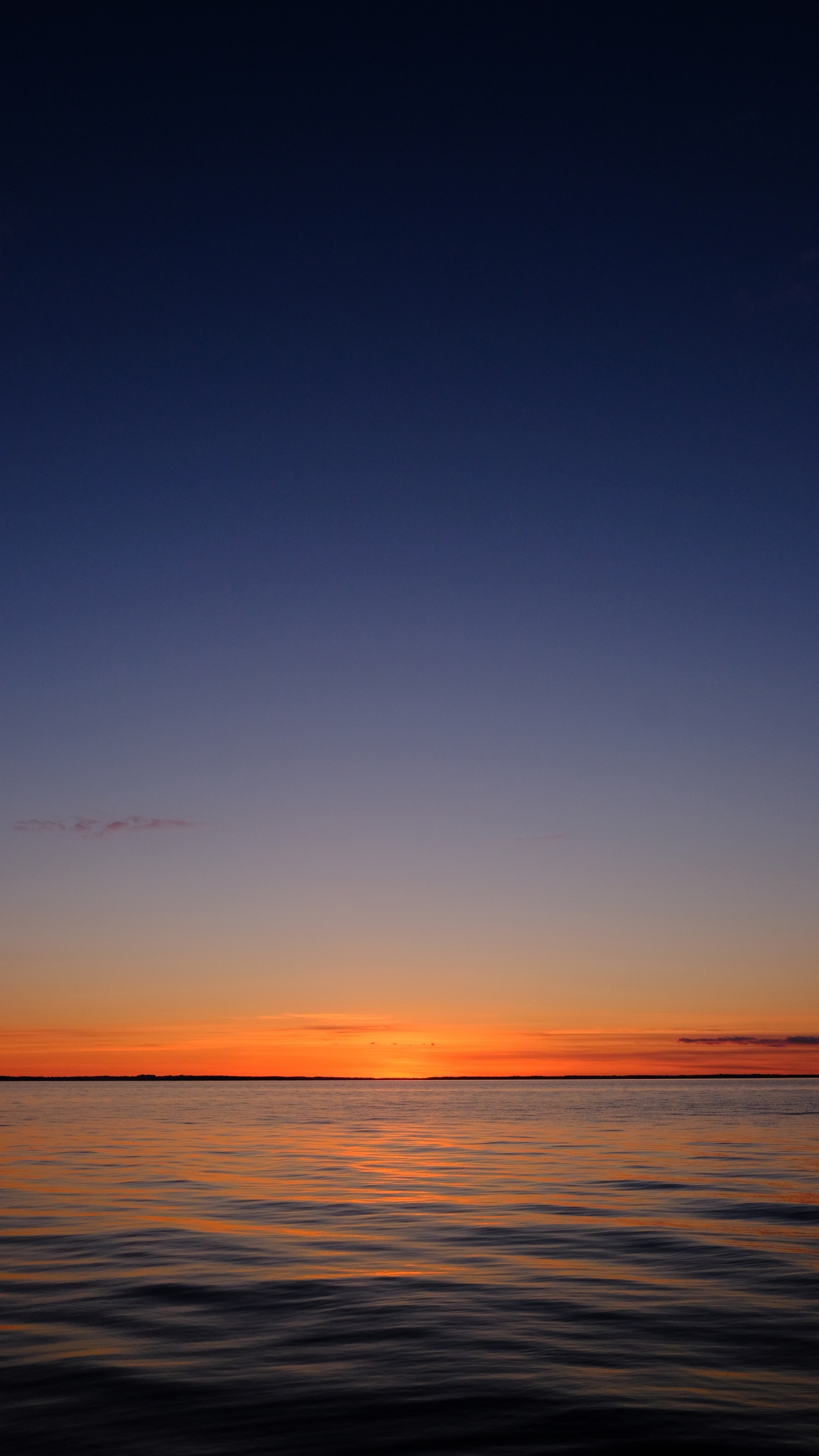Meer, Sonnenuntergang, Horizont, Afterglow, Sonnenaufgang. Wallpaper in 1440x2560 Resolution
