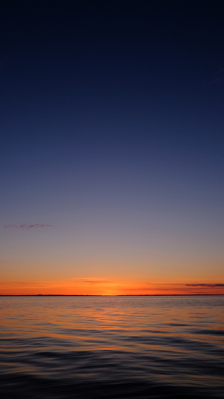 Meer, Sonnenuntergang, Horizont, Afterglow, Sonnenaufgang. Wallpaper in 720x1280 Resolution