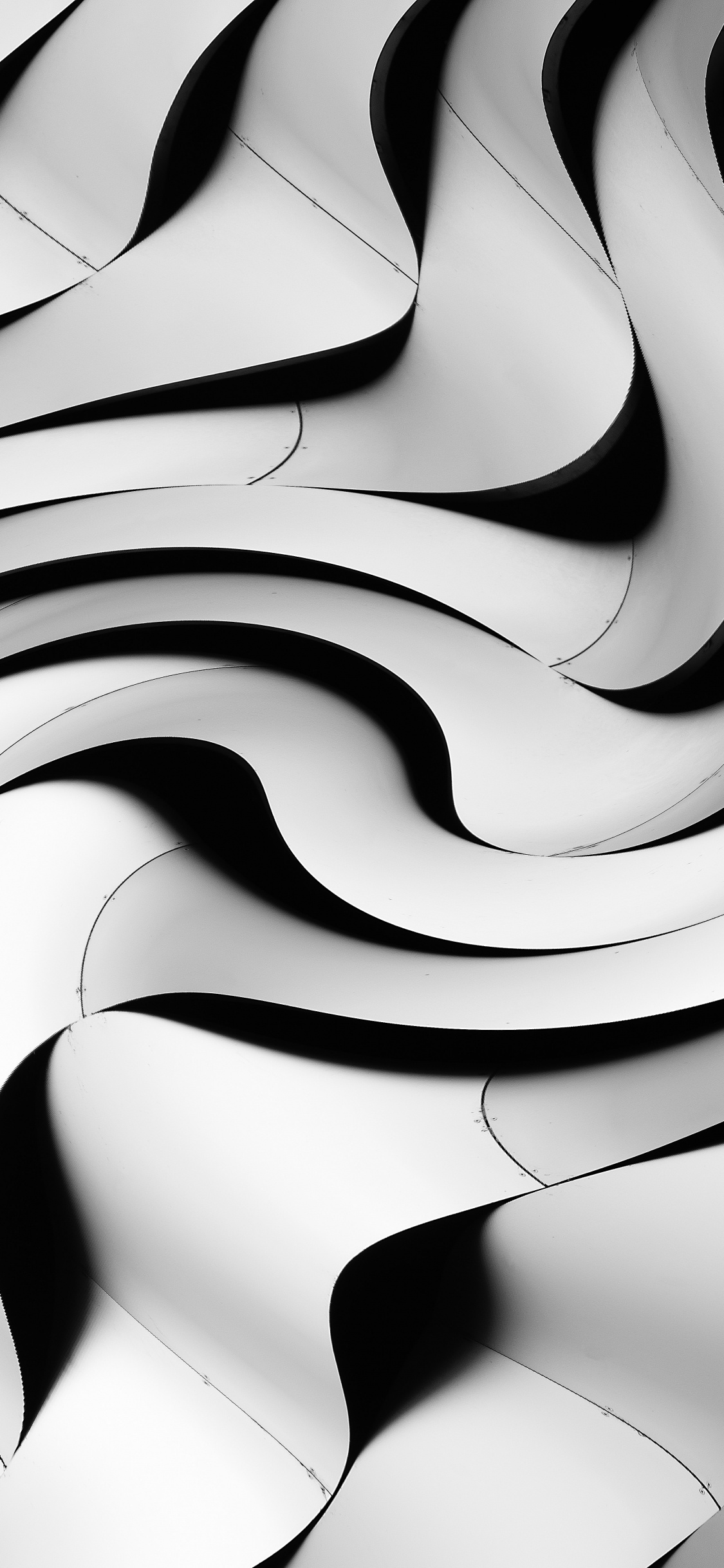 White and Black Stripe Textile. Wallpaper in 1125x2436 Resolution