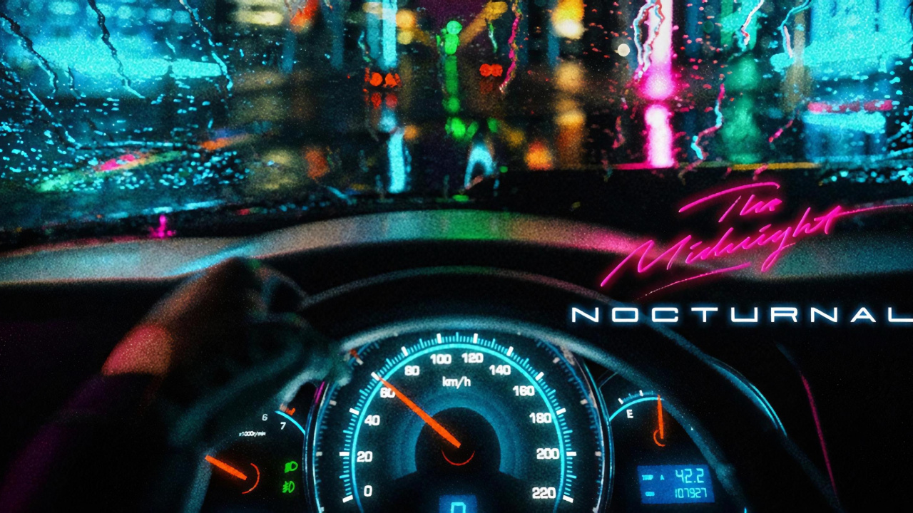 Medianoche Nocturno, Nocturno, Synthwave, Colateral, Album. Wallpaper in 1280x720 Resolution