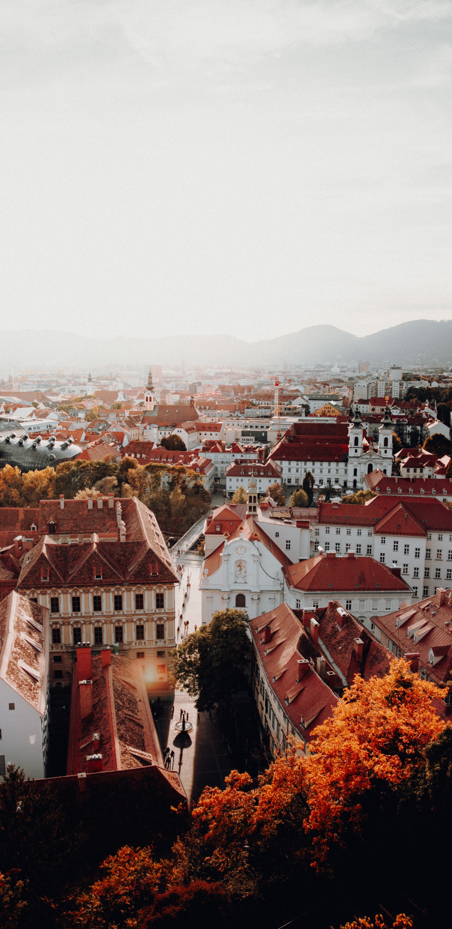 Maisons en Béton Marron et Blanc Pendant la Journée. Wallpaper in 1440x2960 Resolution