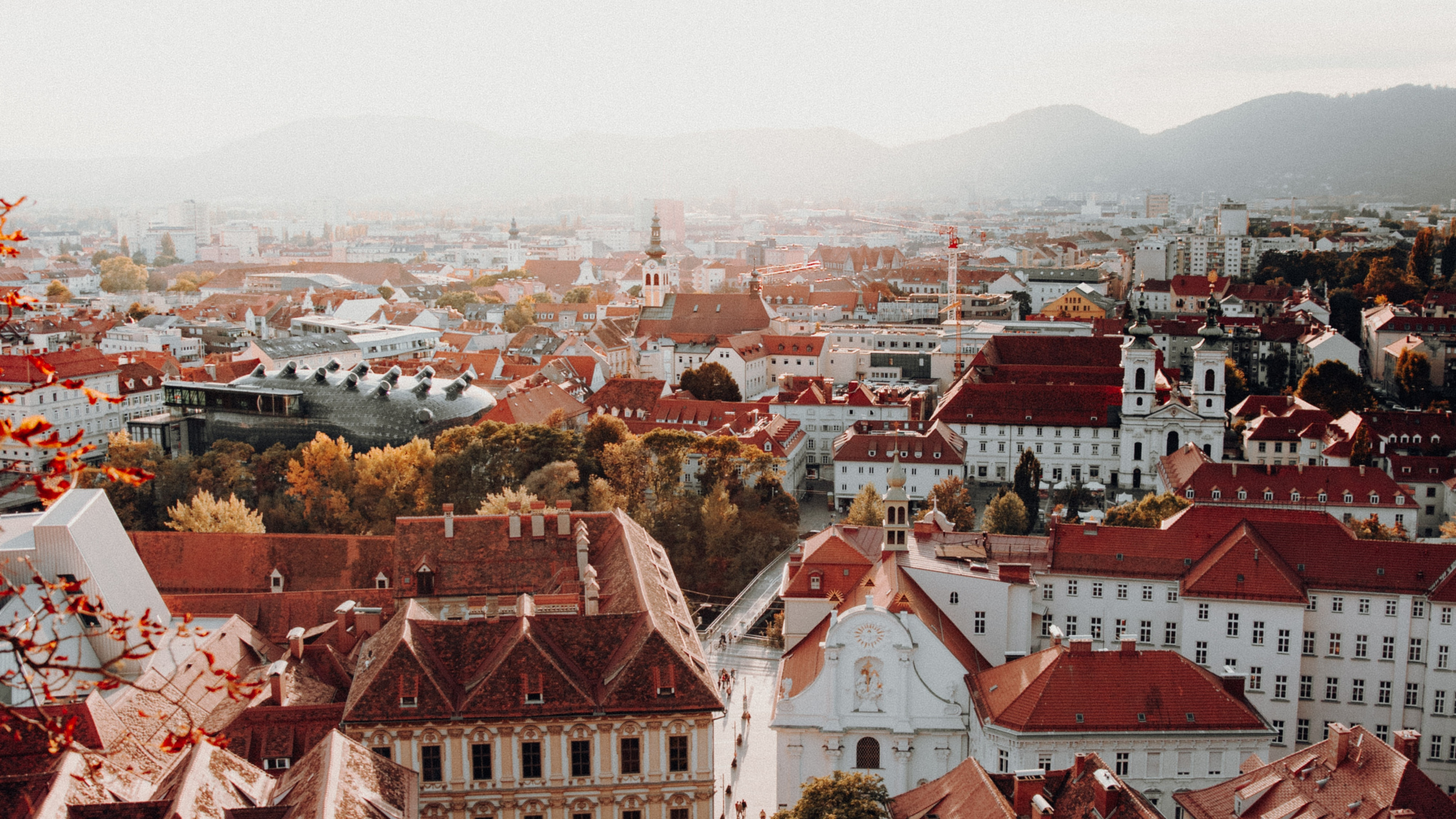 Maisons en Béton Marron et Blanc Pendant la Journée. Wallpaper in 2560x1440 Resolution