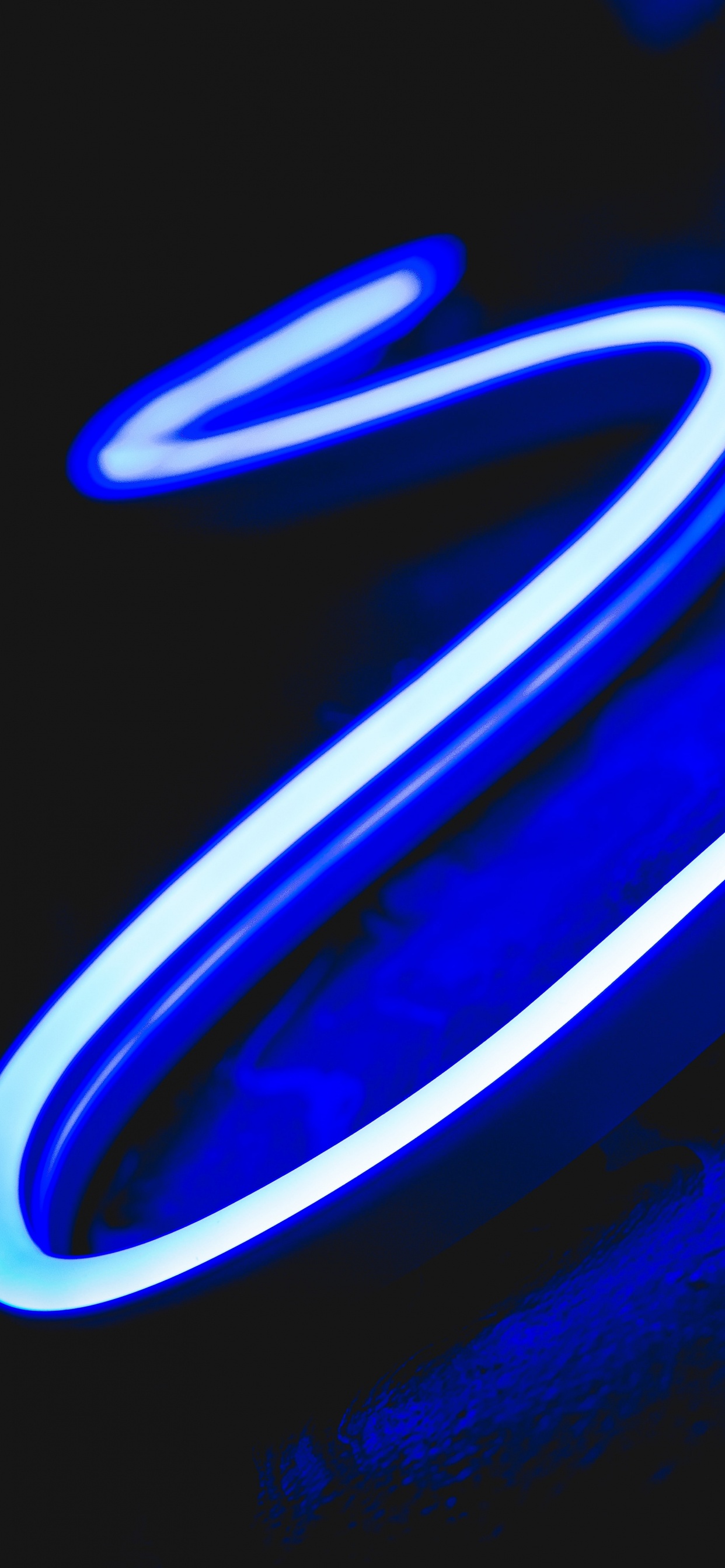 Blaues Und Weißes Licht Digitale Tapete. Wallpaper in 1242x2688 Resolution