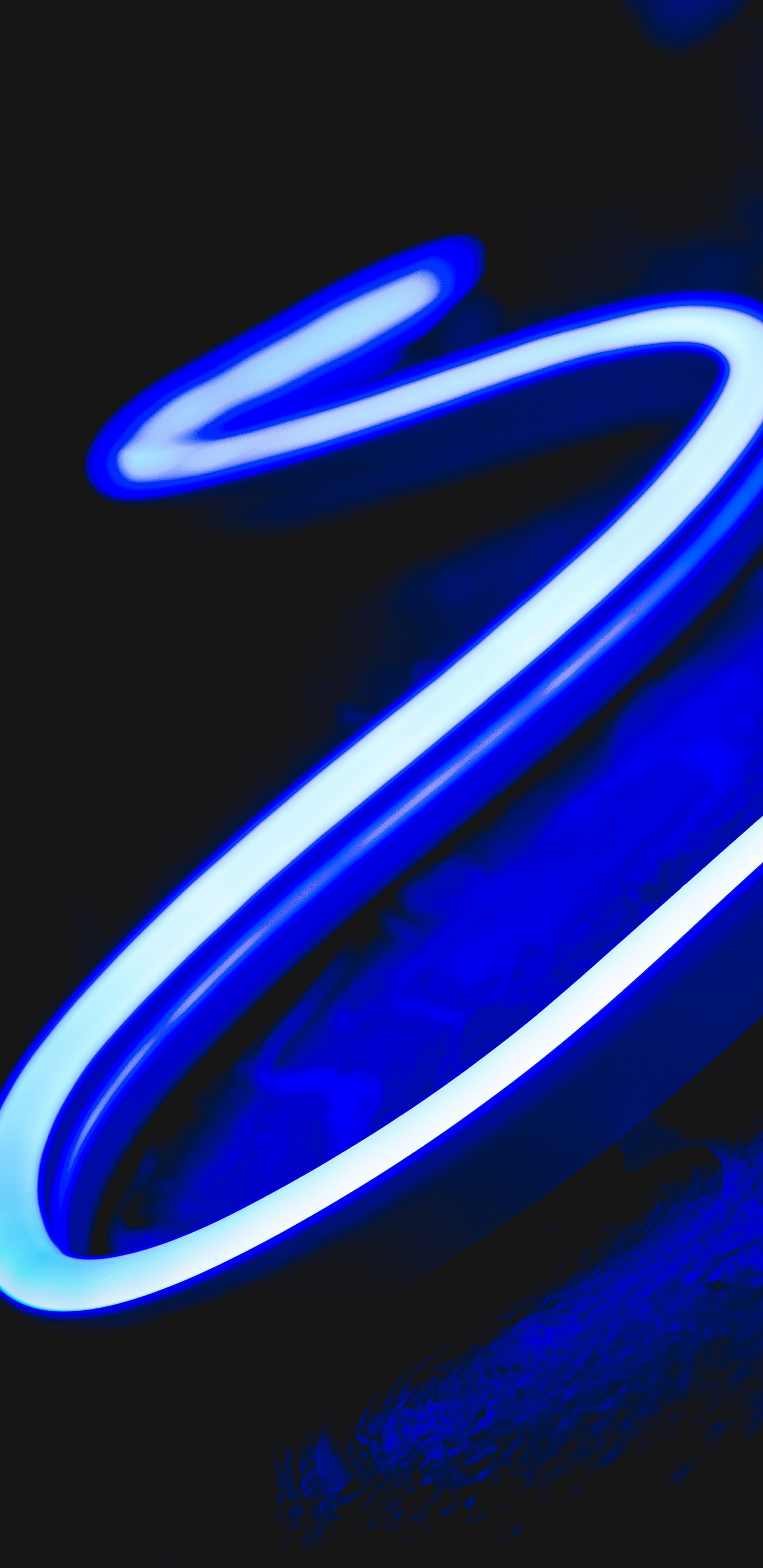 Blaues Und Weißes Licht Digitale Tapete. Wallpaper in 1440x2960 Resolution