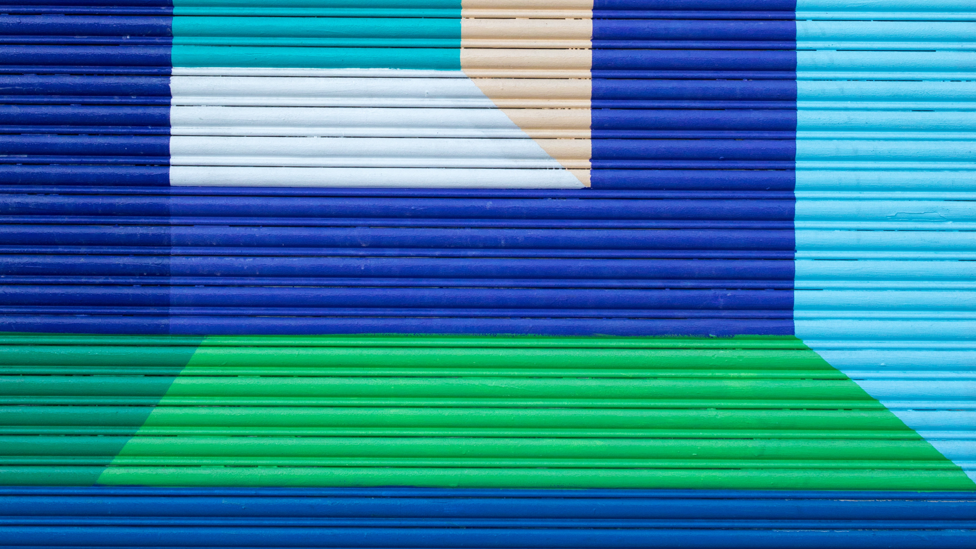 Ilustración de Rayas Verdes y Azules. Wallpaper in 1920x1080 Resolution