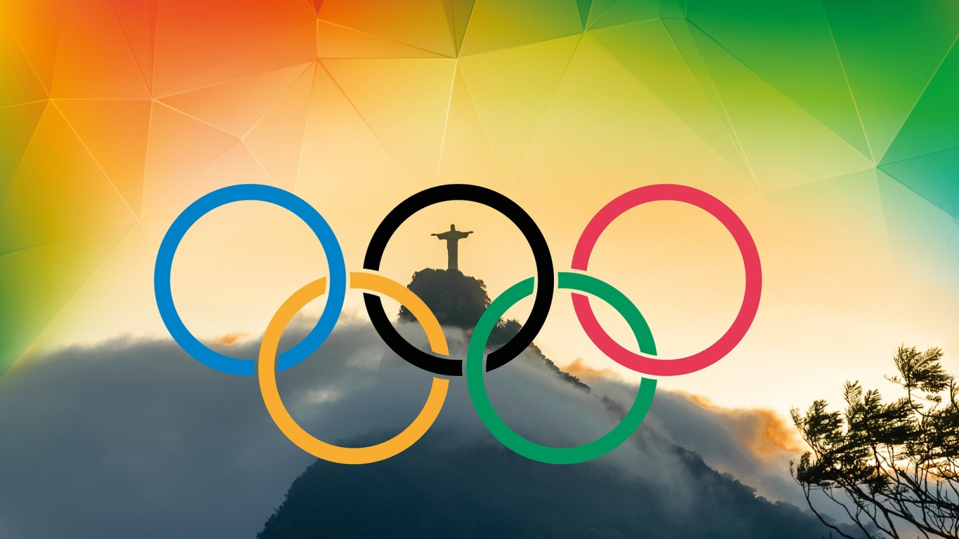 Illustration en Forme de Coeur Bleu et Rose. Wallpaper in 1366x768 Resolution