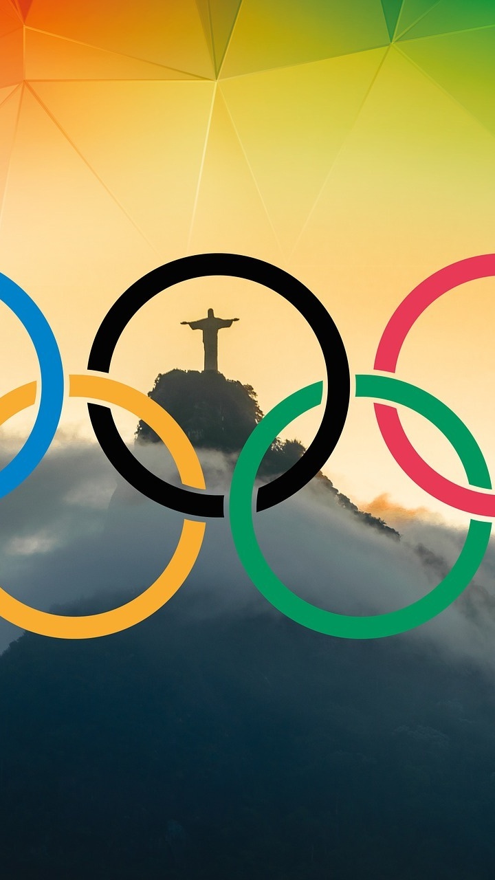 Ilustración en Forma de Corazón Azul y Rosa. Wallpaper in 720x1280 Resolution