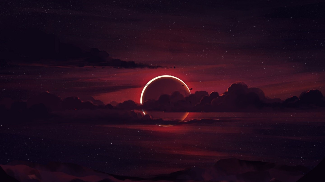 L'homme, Atmosphère, Eau, Afterglow, Paysage Naturel. Wallpaper in 1280x720 Resolution