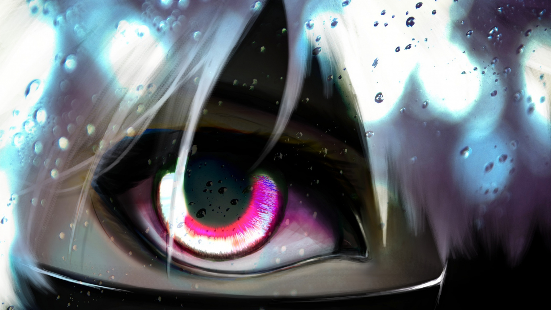 Peinture Abstraite Bleue et Violette. Wallpaper in 1920x1080 Resolution