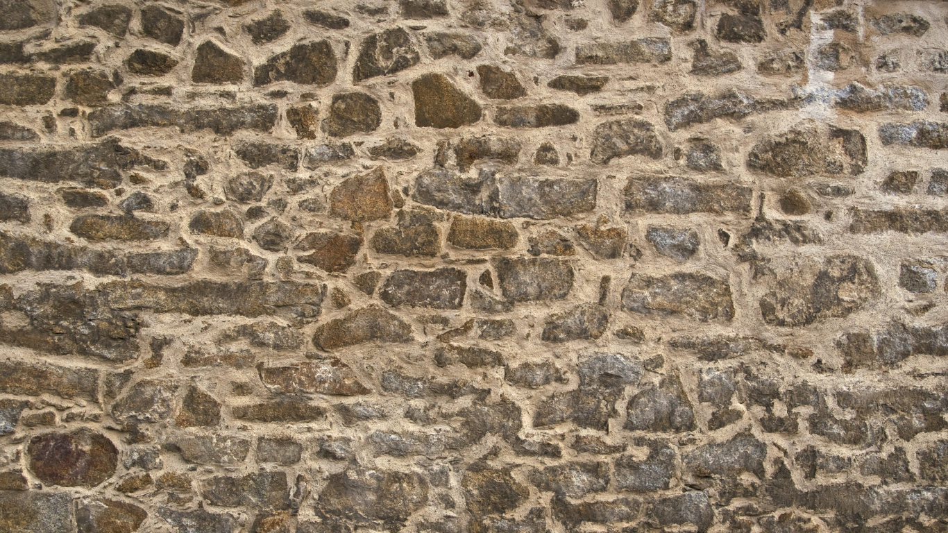 Pared de Ladrillo Marrón y Negro. Wallpaper in 1366x768 Resolution