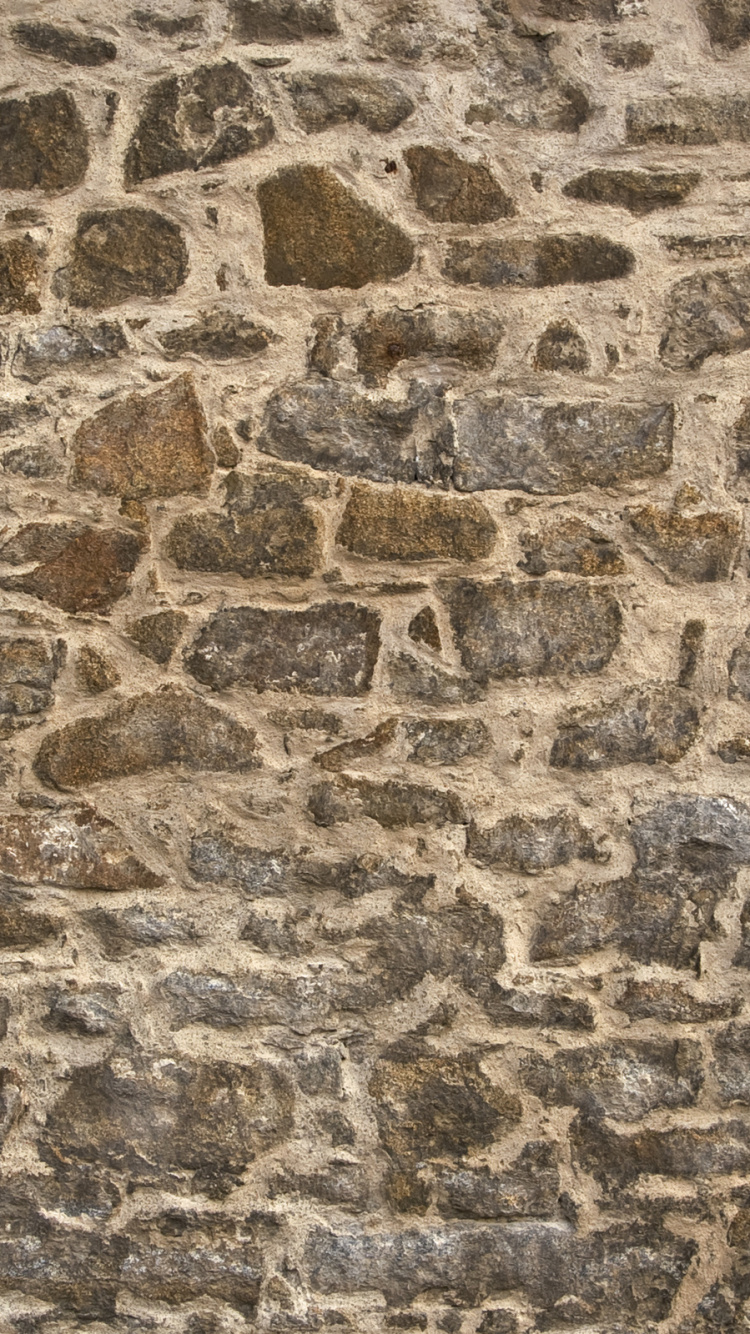 Pared de Ladrillo Marrón y Negro. Wallpaper in 750x1334 Resolution