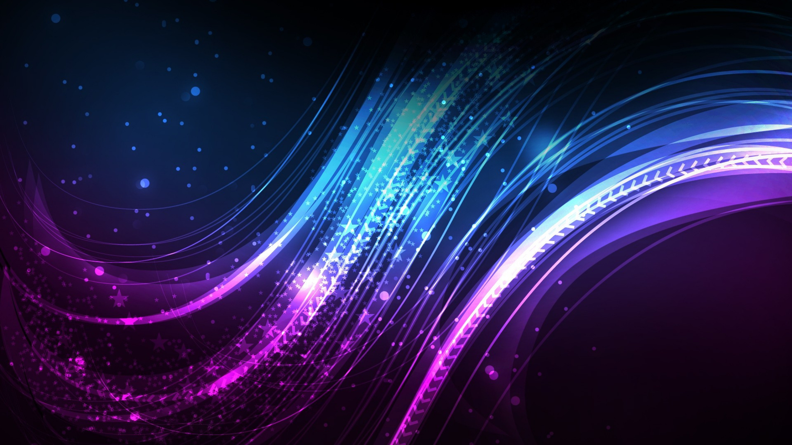 Purple and Blue Light in Dark Room. Wallpaper in 2560x1440 Resolution