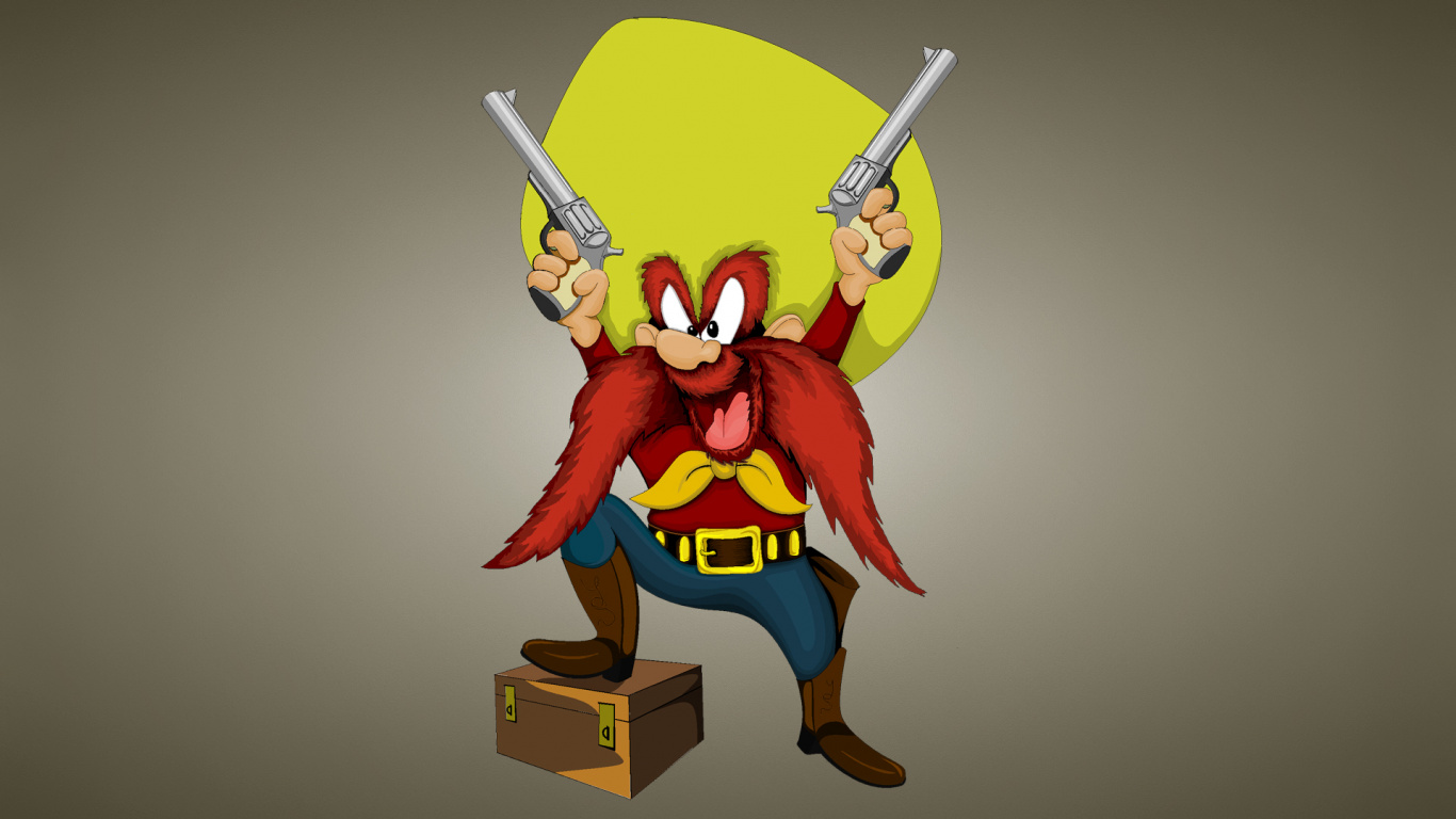 Dragón Rojo Amarillo y Azul Sosteniendo Una Figura de Palo. Wallpaper in 1366x768 Resolution