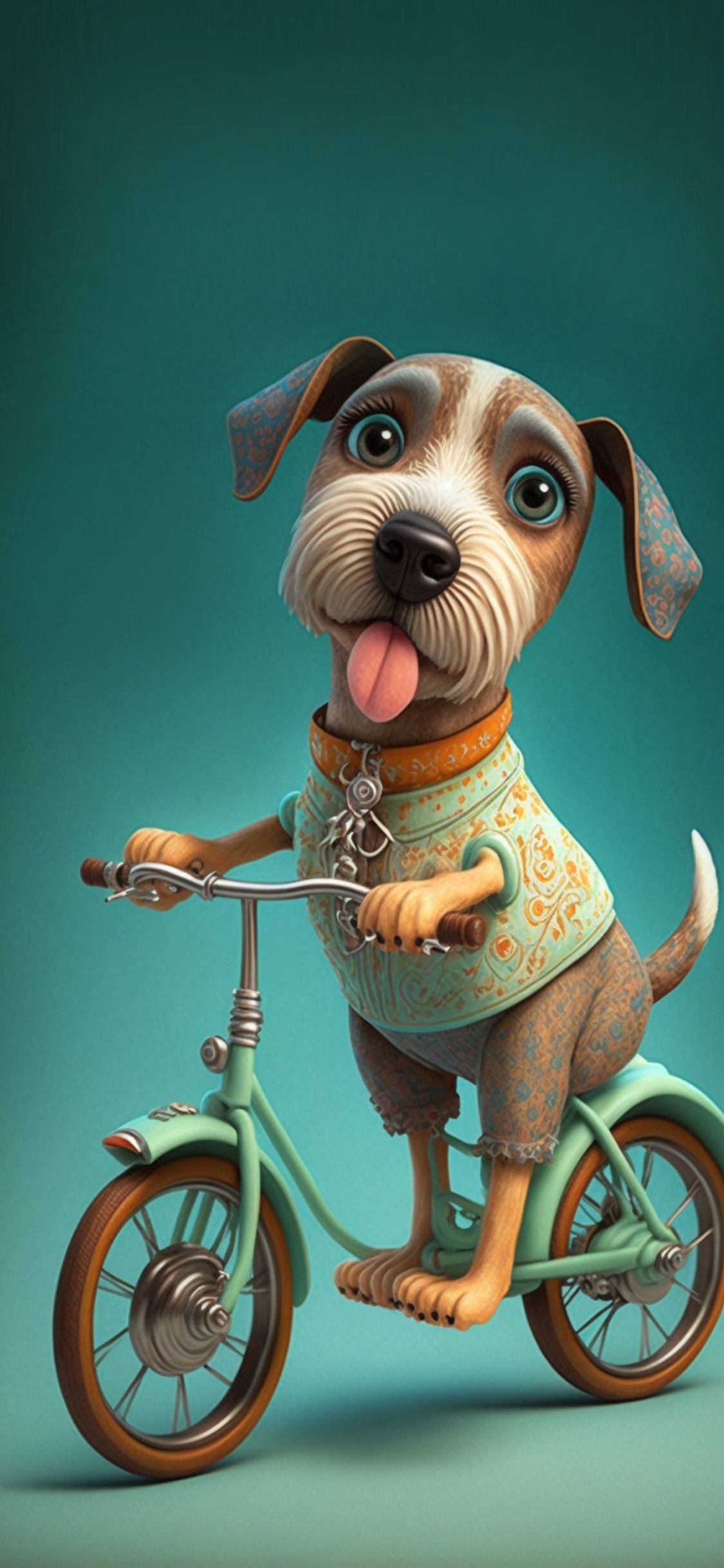 Perro de Compañía, Gran Danés, Neumatico, Rueda, Bicicleta. Wallpaper in 1125x2436 Resolution