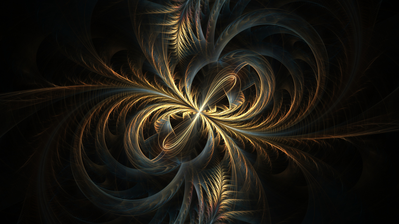 Ilustración de Luz Azul y Blanca. Wallpaper in 1366x768 Resolution