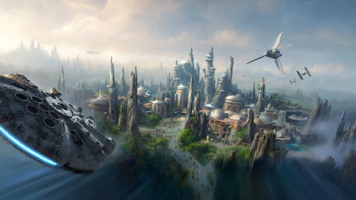 Disneys Hollywood Studios, Disneyland Park, The Walt Disney Company, Star Wars Galaxys Edge, Star Wars. Wallpaper in 1366x768 Resolution