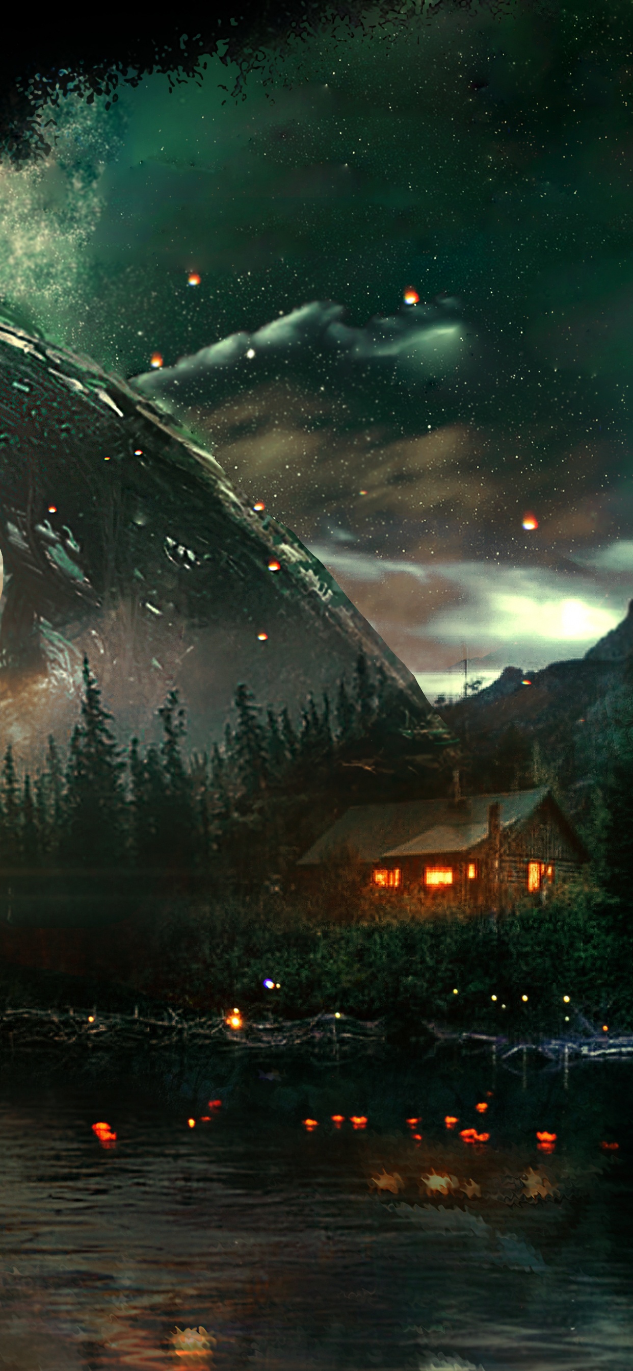 Gewässer in Der Nähe Des Berges Tagsüber. Wallpaper in 1242x2688 Resolution