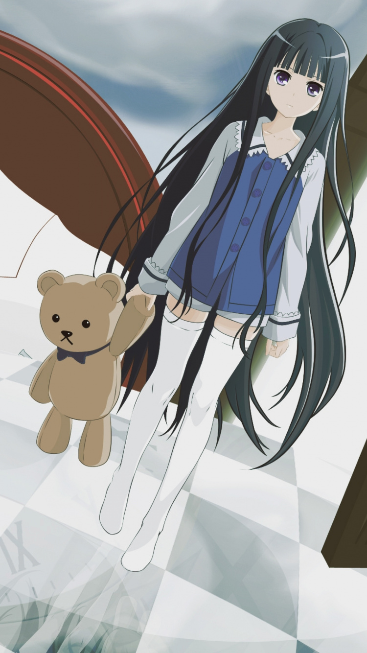 Chica en Vestido Blanco Personaje de Anime. Wallpaper in 750x1334 Resolution