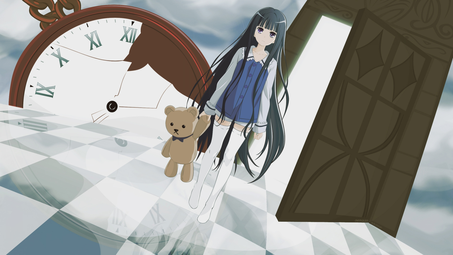 Girl in White Dress Anime Character. Wallpaper in 1920x1080 Resolution