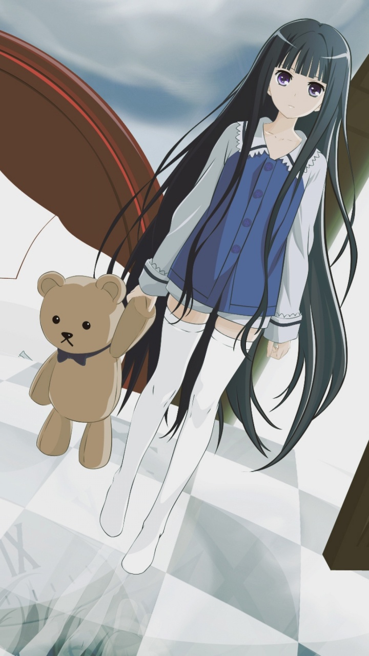 Fille en Robe Blanche Personnage D'anime. Wallpaper in 720x1280 Resolution