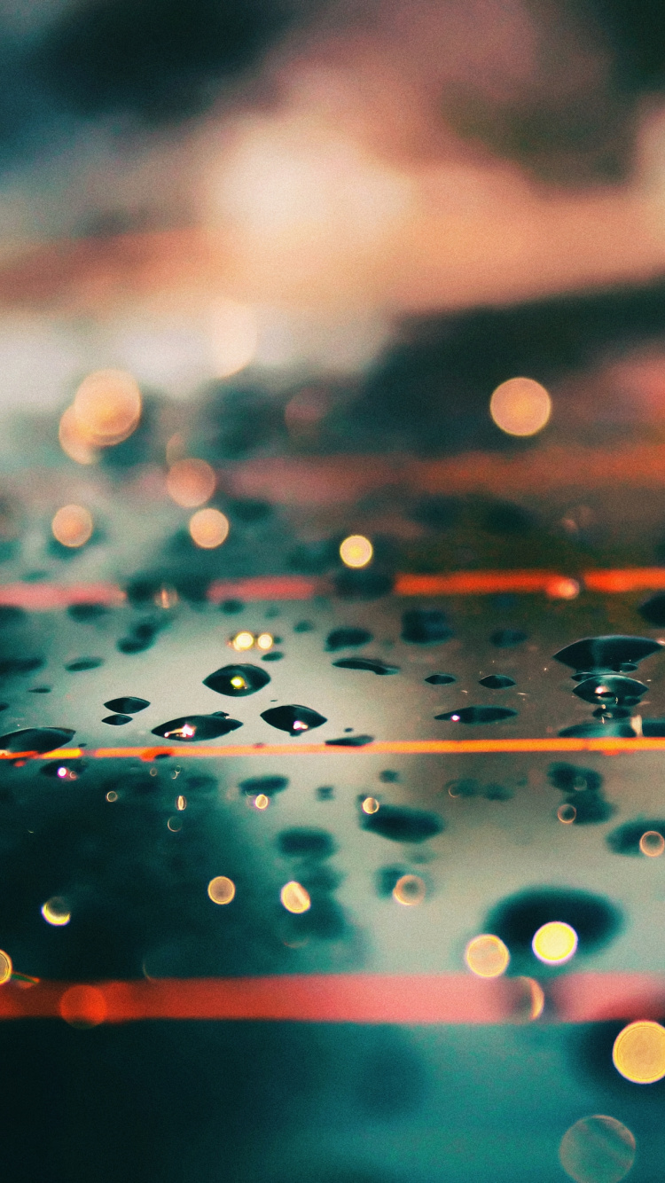 Water Droplets on Glass During Daytime. Wallpaper in 750x1334 Resolution