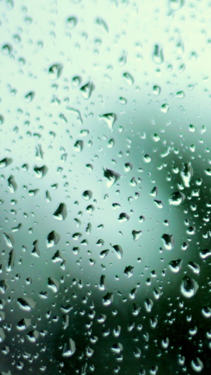Water Droplets on Glass Panel. Wallpaper in 720x1280 Resolution